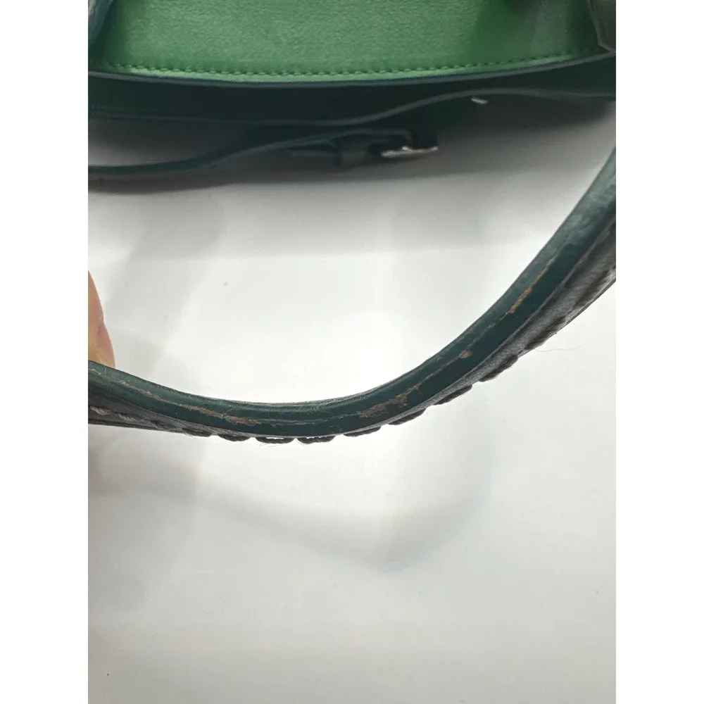 Vintage Coach 7465‎ Hamilton Kelly Green Leather Satchel Handbag